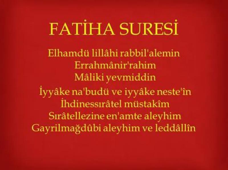 Fatiha Suresi